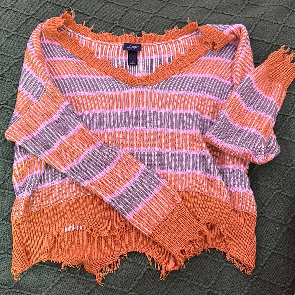 Stripped cropped sweater